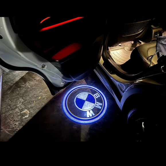 2 new BMW car door courtesy puddle lights Plug And Play - Picture 2 of 4